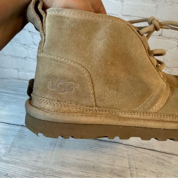 UGG Chestnut Suede Lace-Up Boots - Picture 8 of 9